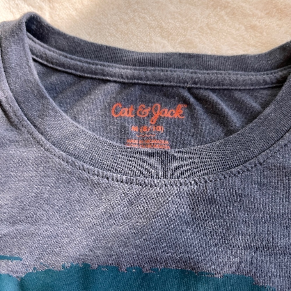 Cat & Jack boys tee shirt blue size M - Picture 2 of 2